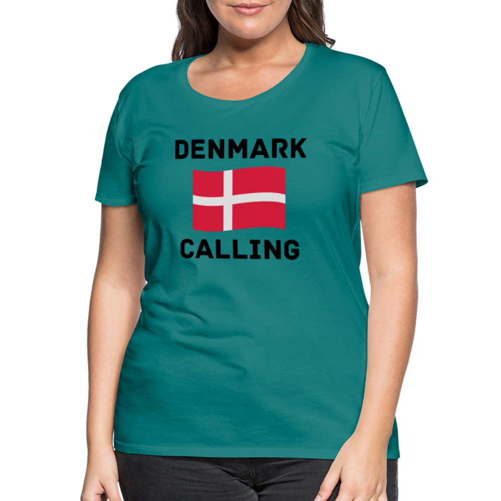 Frauen Premium T-Shirt - Denmark Calling - Divablau