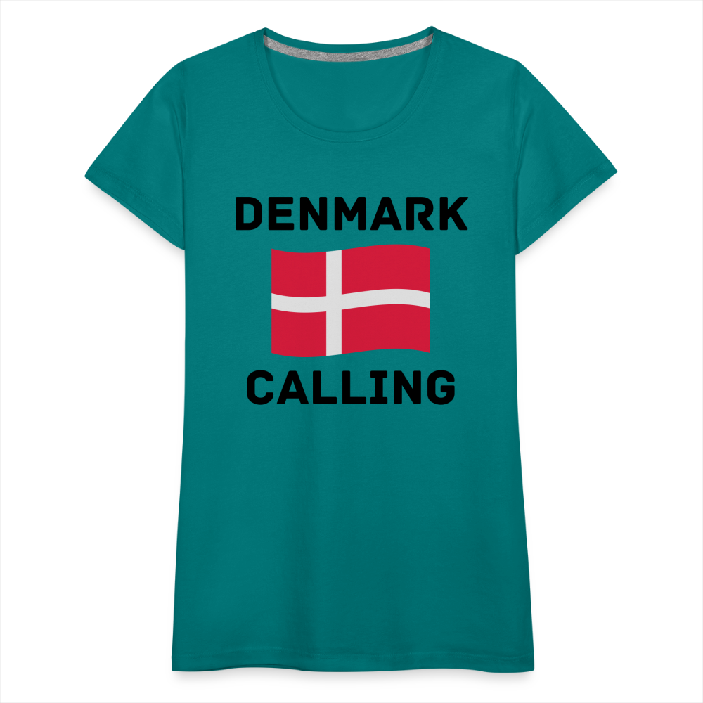 Frauen Premium T-Shirt - Denmark Calling - Divablau