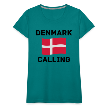 Frauen Premium T-Shirt - Denmark Calling - Divablau