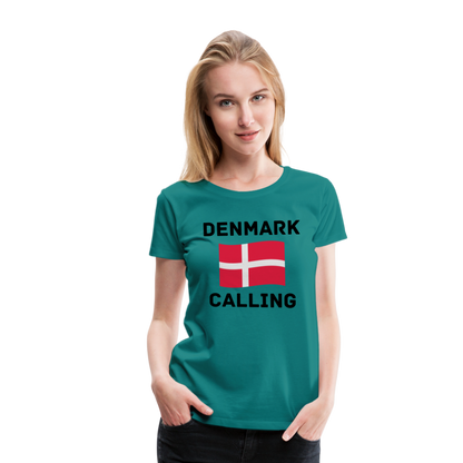 Frauen Premium T-Shirt - Denmark Calling - Divablau