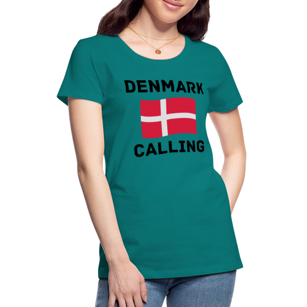 Frauen Premium T-Shirt - Denmark Calling - Divablau