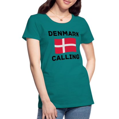 Frauen Premium T-Shirt - Denmark Calling - Divablau