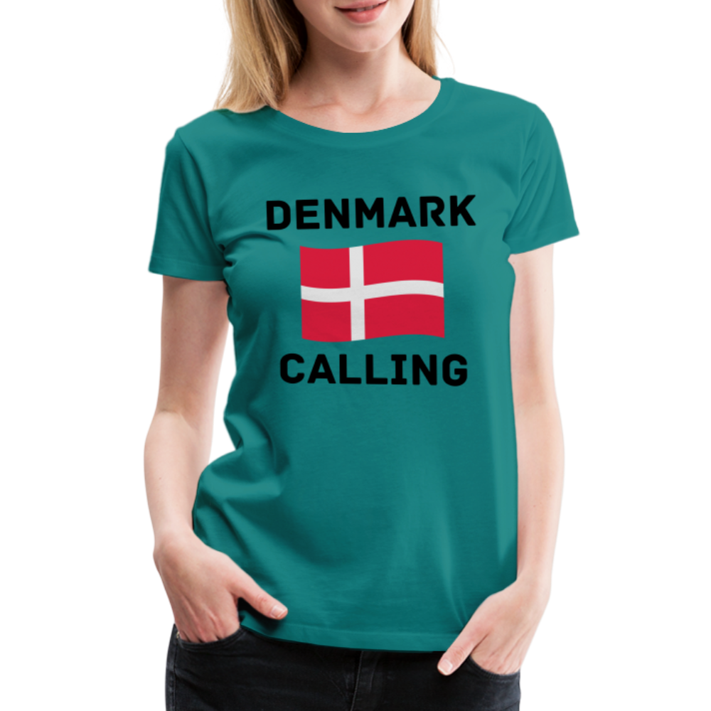 Frauen Premium T-Shirt - Denmark Calling - Divablau