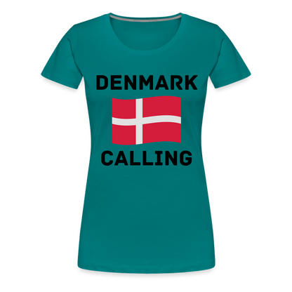 Frauen Premium T-Shirt - Denmark Calling - Divablau