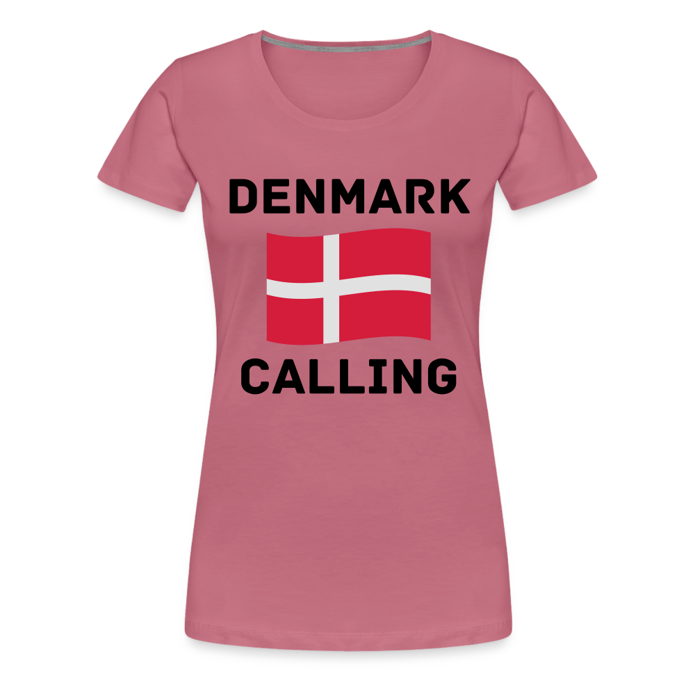 Frauen Premium T-Shirt - Denmark Calling - Malve