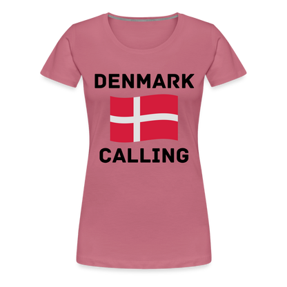 Frauen Premium T-Shirt - Denmark Calling - Malve