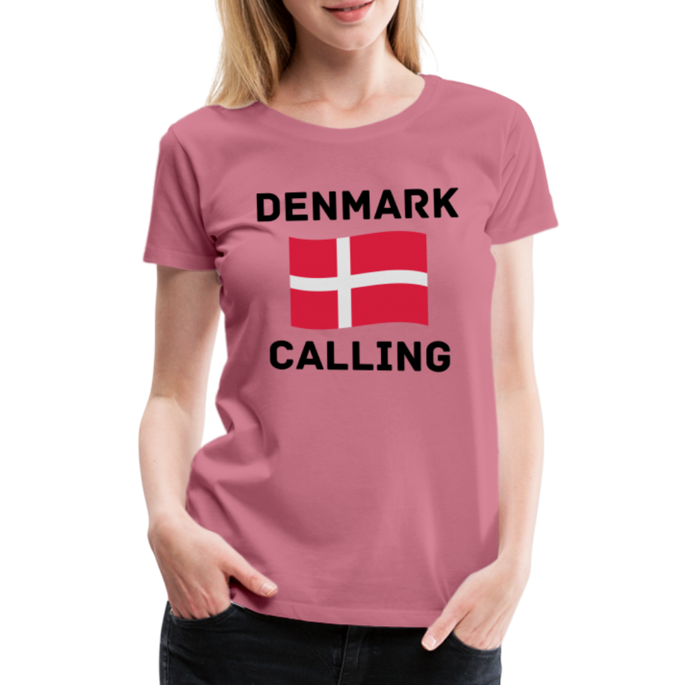 Frauen Premium T-Shirt - Denmark Calling - Malve