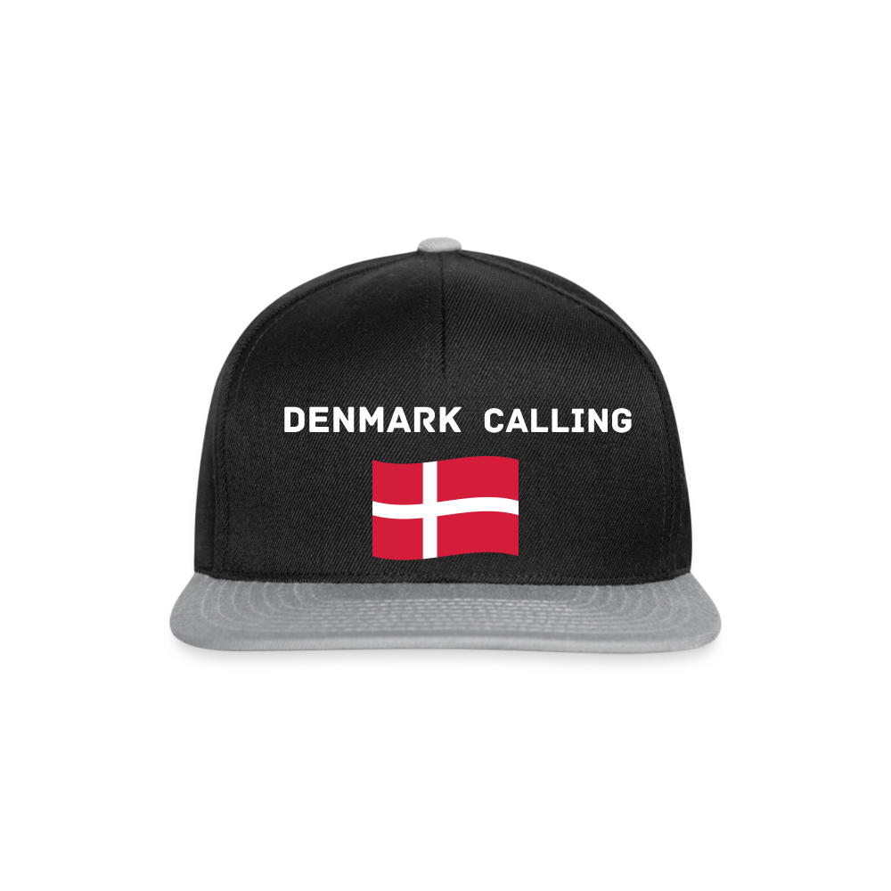 Snapback Cap - Denmark calling - Schwarz/Grau