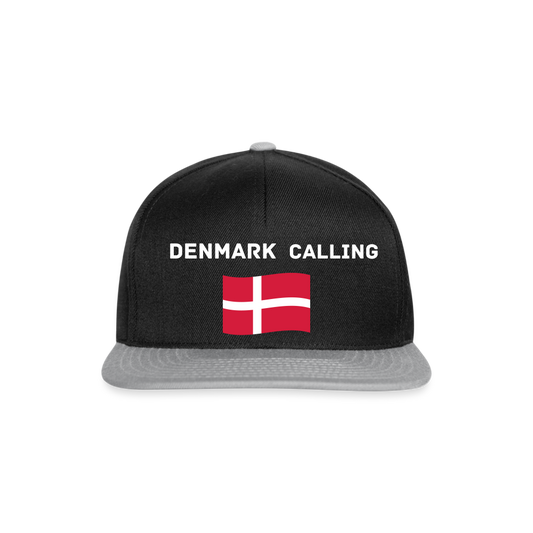 Snapback Cap - Denmark calling - Schwarz/Grau