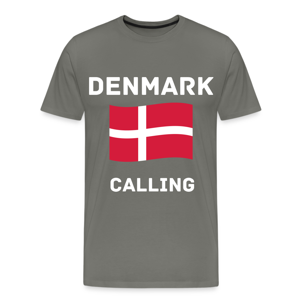 Männer Premium T-Shirt - Denmark calling - Asphalt