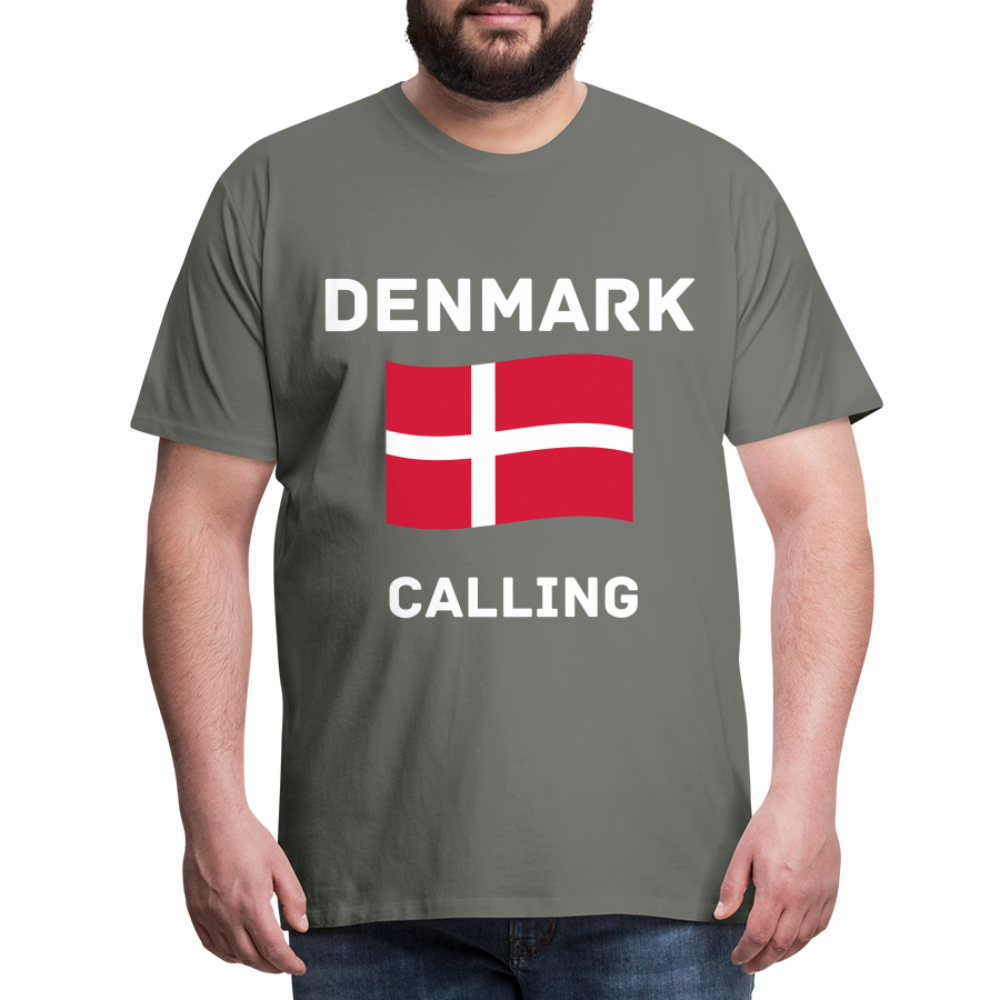 Männer Premium T-Shirt - Denmark calling - Asphalt