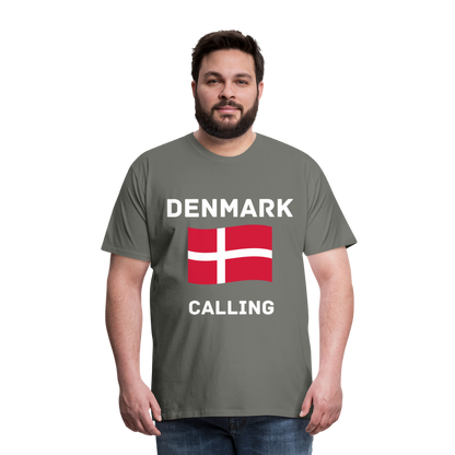 Männer Premium T-Shirt - Denmark calling - Asphalt