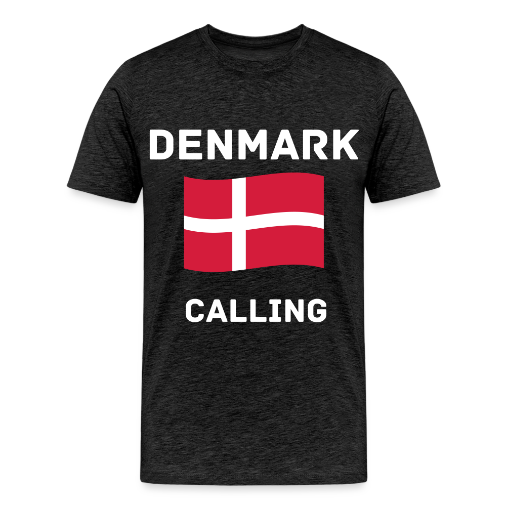 Männer Premium T-Shirt - Denmark calling - Anthrazit