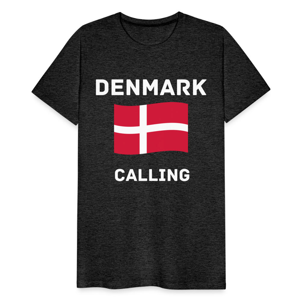 Männer Premium T-Shirt - Denmark calling - Anthrazit