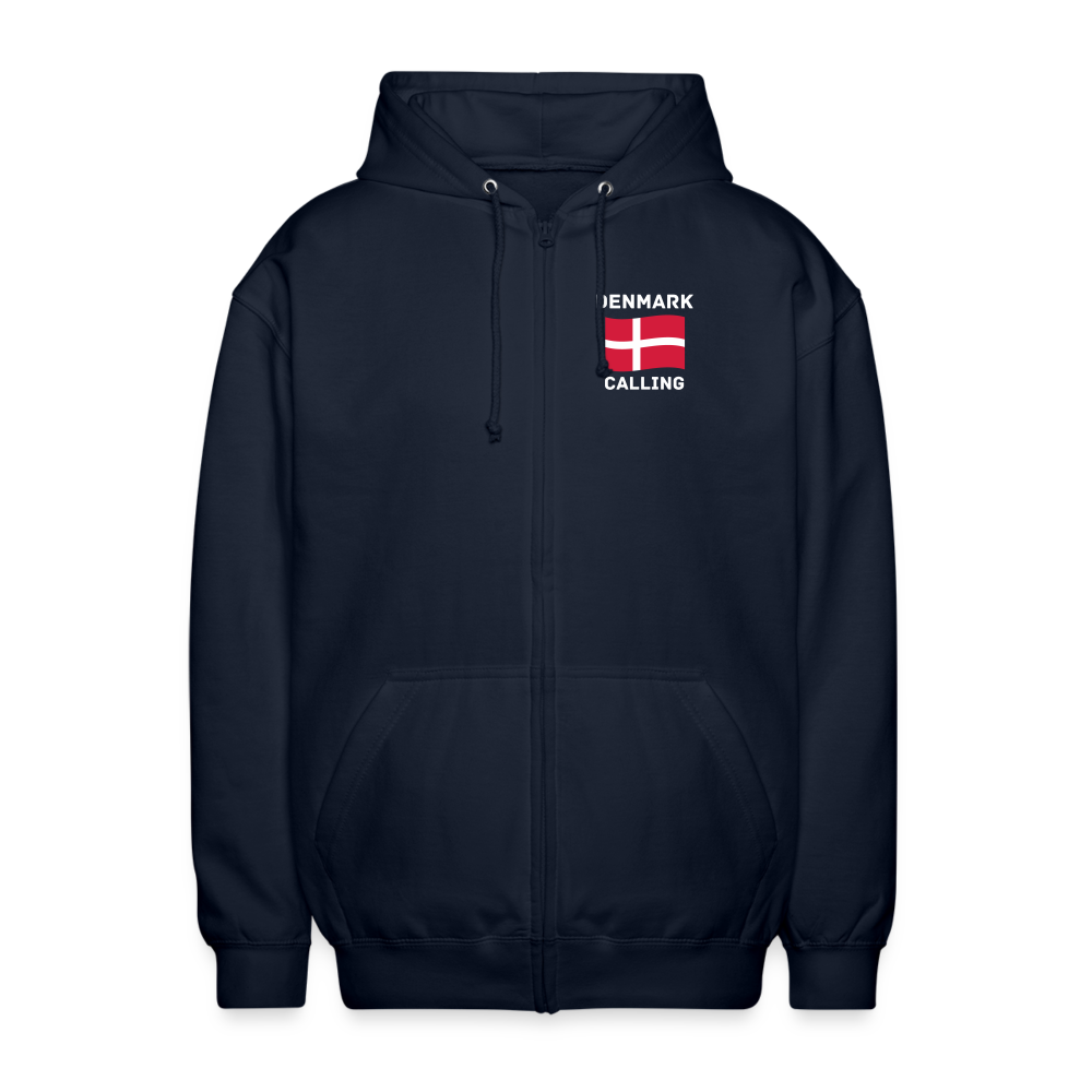 Unisex Kapuzenjacke - Denmark calling - Navy