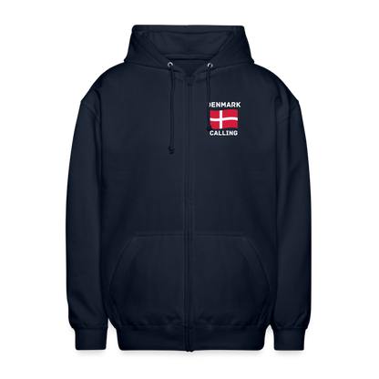 Unisex Kapuzenjacke - Denmark calling - Navy