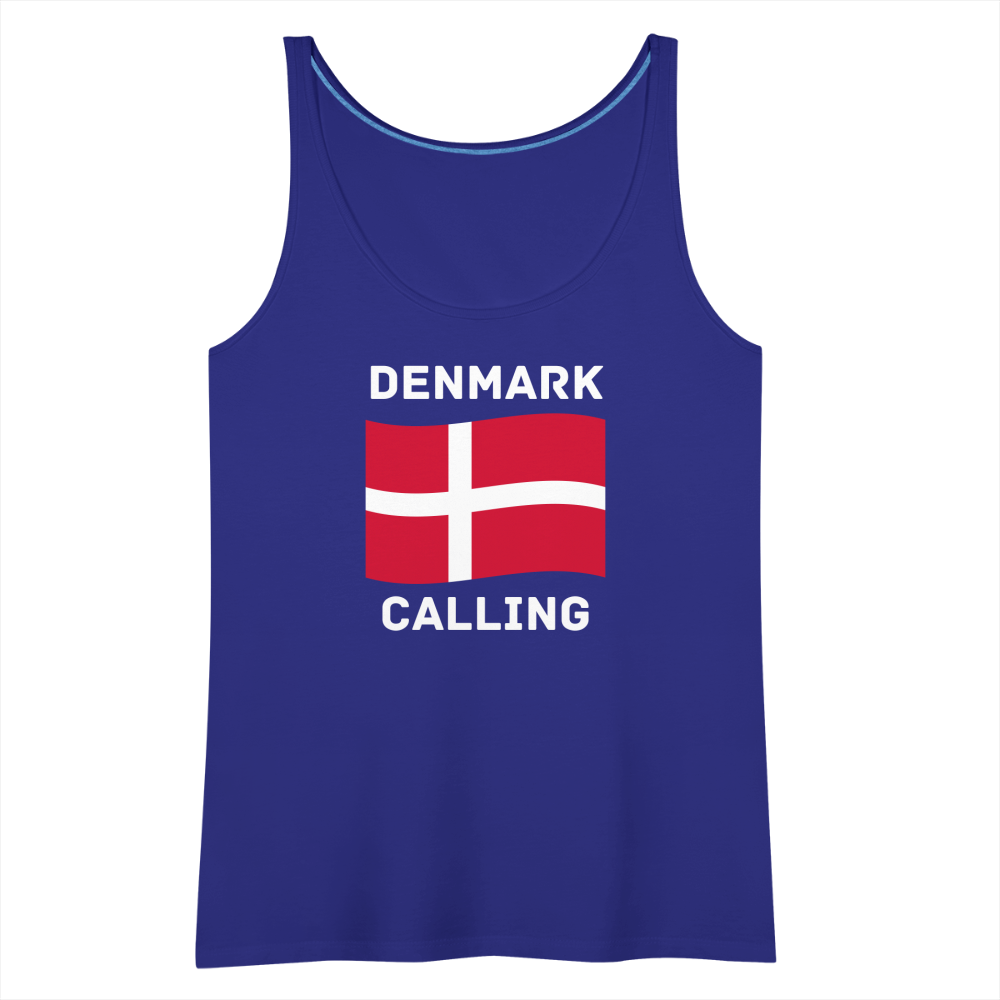 Frauen Premium Tank Top - Denmark calling - Königsblau