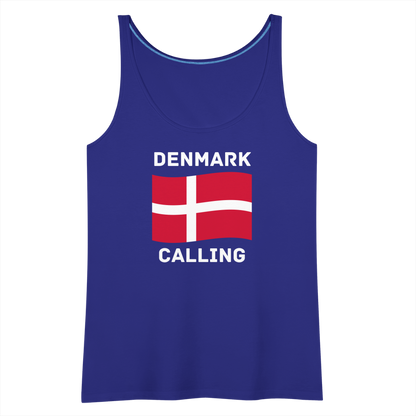 Frauen Premium Tank Top - Denmark calling - Königsblau