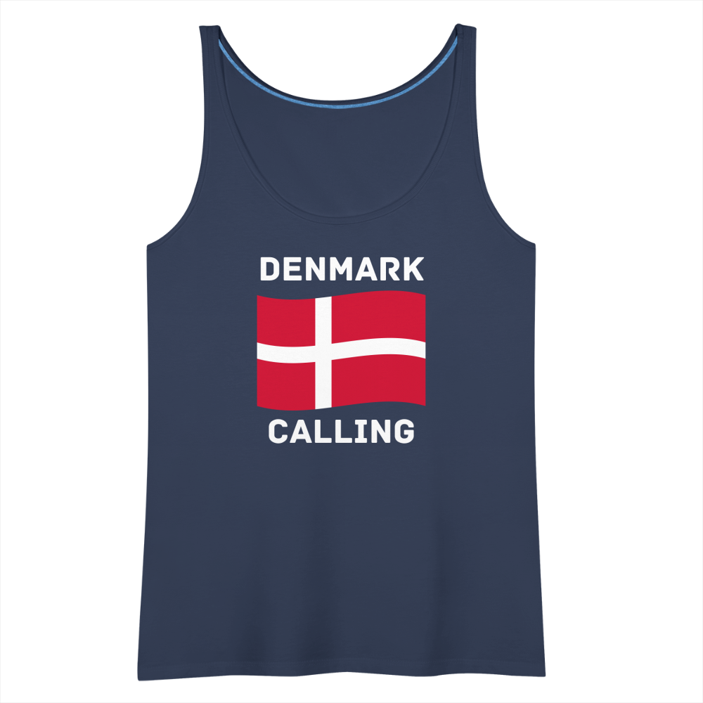 Frauen Premium Tank Top - Denmark calling - Navy