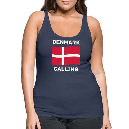 Frauen Premium Tank Top - Denmark calling - Navy