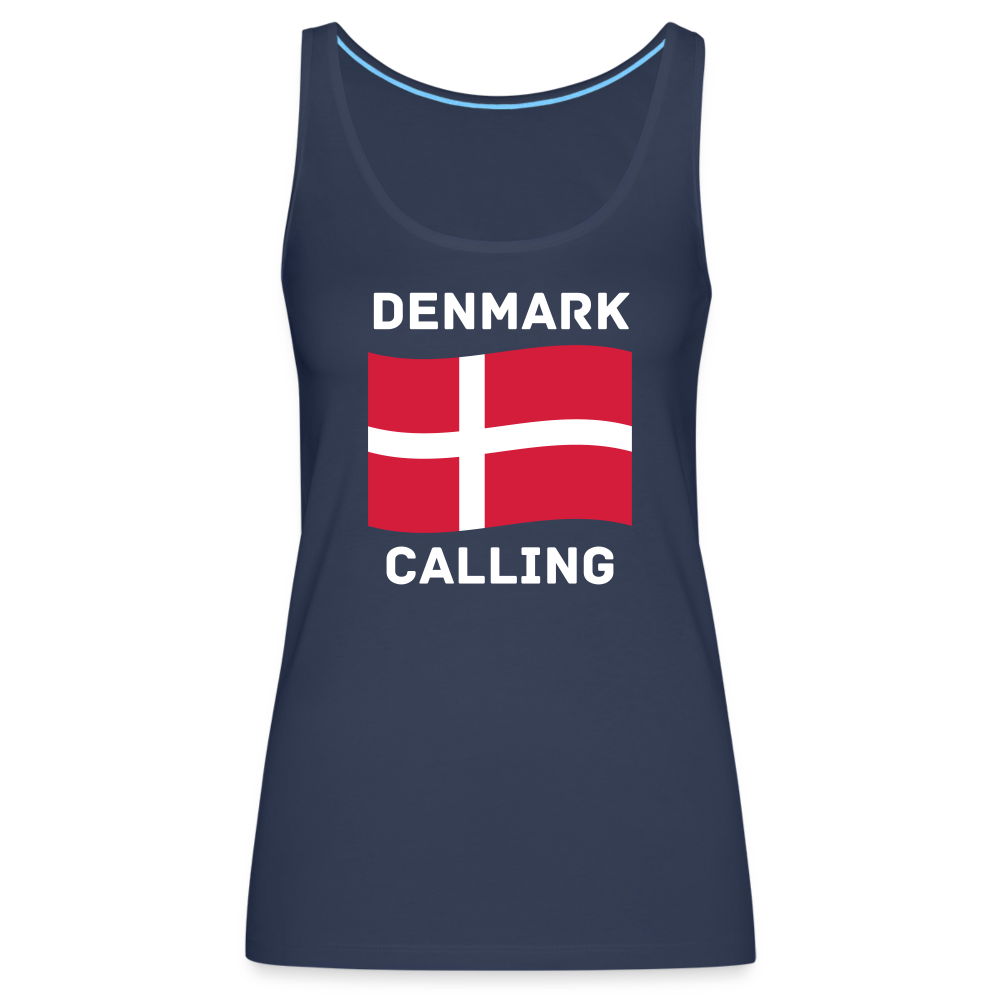 Frauen Premium Tank Top - Denmark calling - Navy