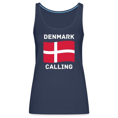 Frauen Premium Tank Top - Denmark calling - Navy