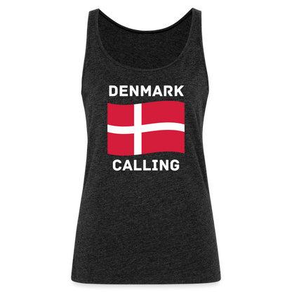 Frauen Premium Tank Top - Denmark calling - Anthrazit