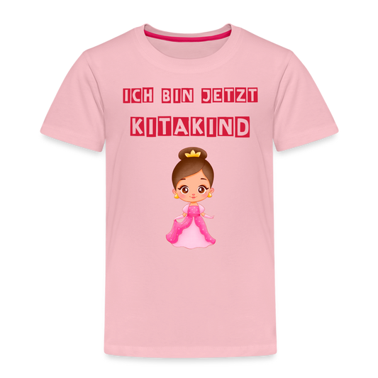 Kinder Premium T-Shirt - Kitakind Prinzessin - Hellrosa