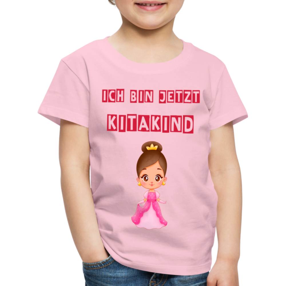 Kinder Premium T-Shirt - Kitakind Prinzessin - Hellrosa