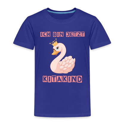 Kinder Premium T-Shirt - Kitakind Schwan Prinzessin - Königsblau