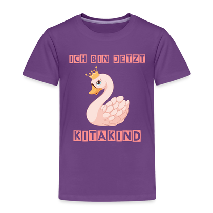 Kinder Premium T-Shirt - Kitakind Schwan Prinzessin - Lila