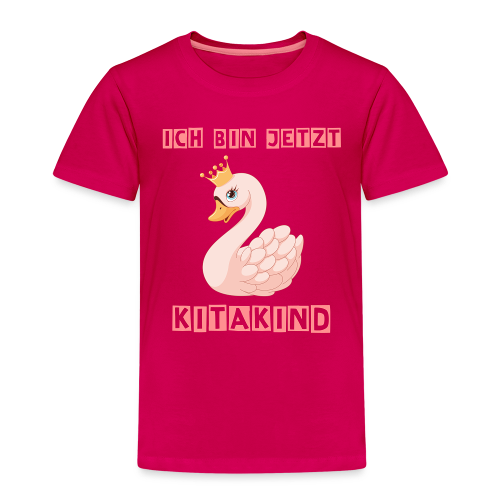 Kinder Premium T-Shirt - Kitakind Schwan Prinzessin - dunkles Pink