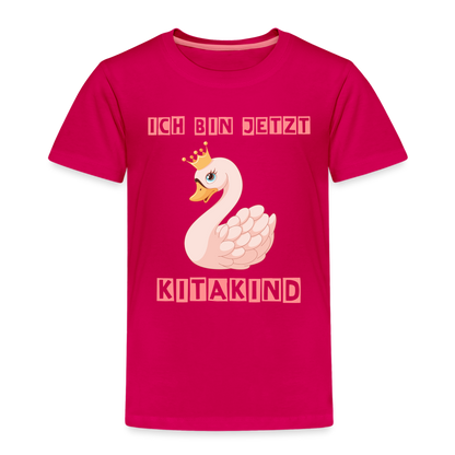 Kinder Premium T-Shirt - Kitakind Schwan Prinzessin - dunkles Pink