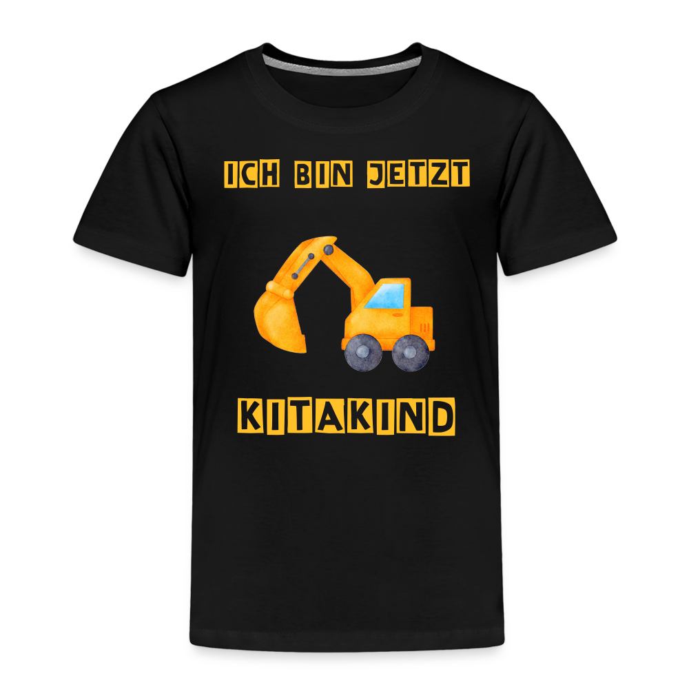 Kinder Premium T-Shirt - Kitakind Bagger - Schwarz