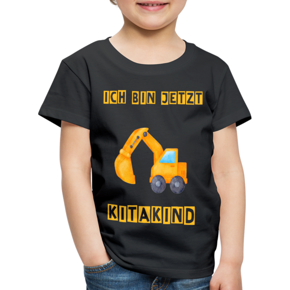 Kinder Premium T-Shirt - Kitakind Bagger - Schwarz