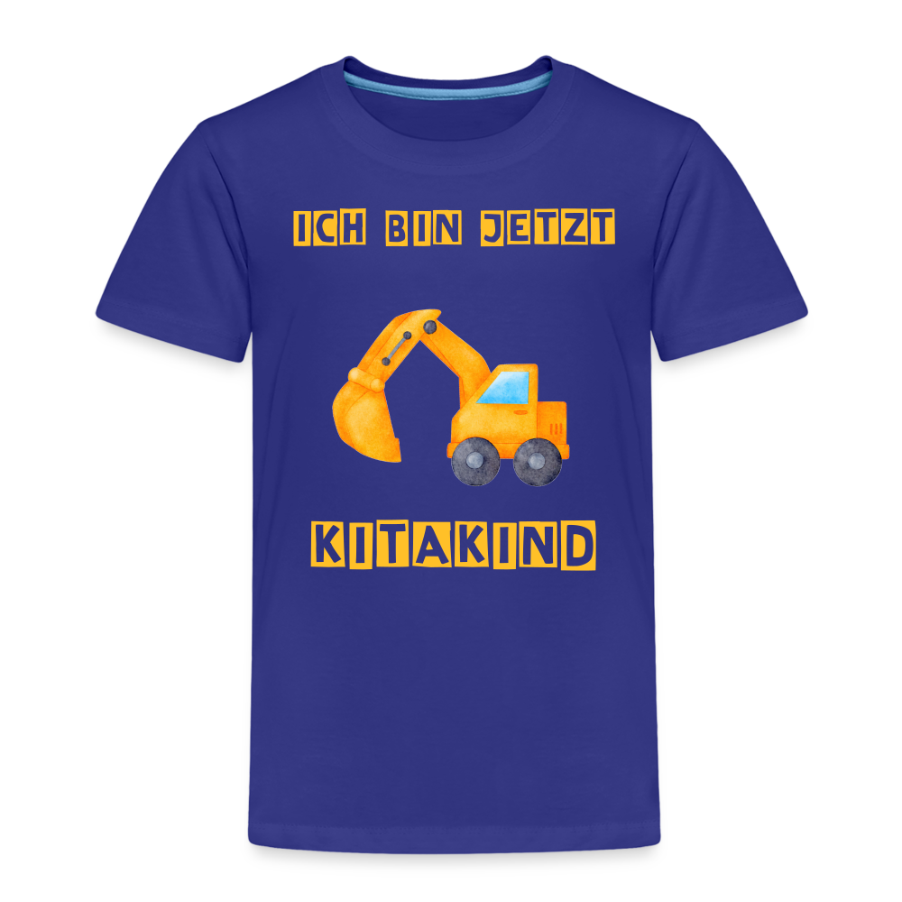 Kinder Premium T-Shirt - Kitakind Bagger - Königsblau