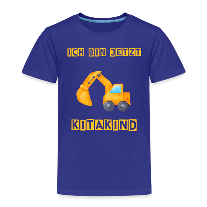 Kinder Premium T-Shirt - Kitakind Bagger - Königsblau