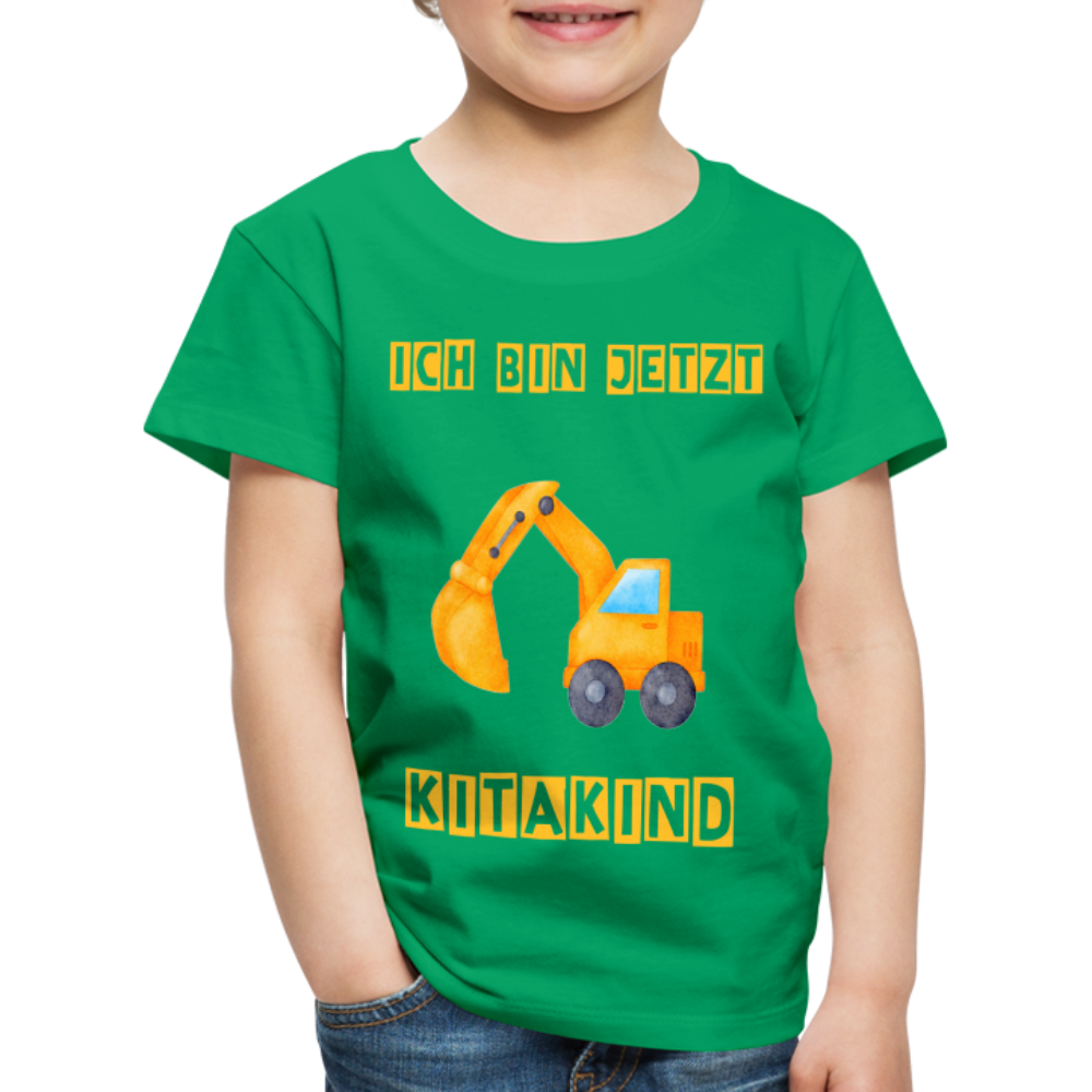 Kinder Premium T-Shirt - Kitakind Bagger - Kelly Green