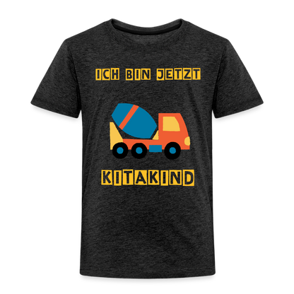 Kinder Premium T-Shirt - Kitakind Betonmischer - Anthrazit