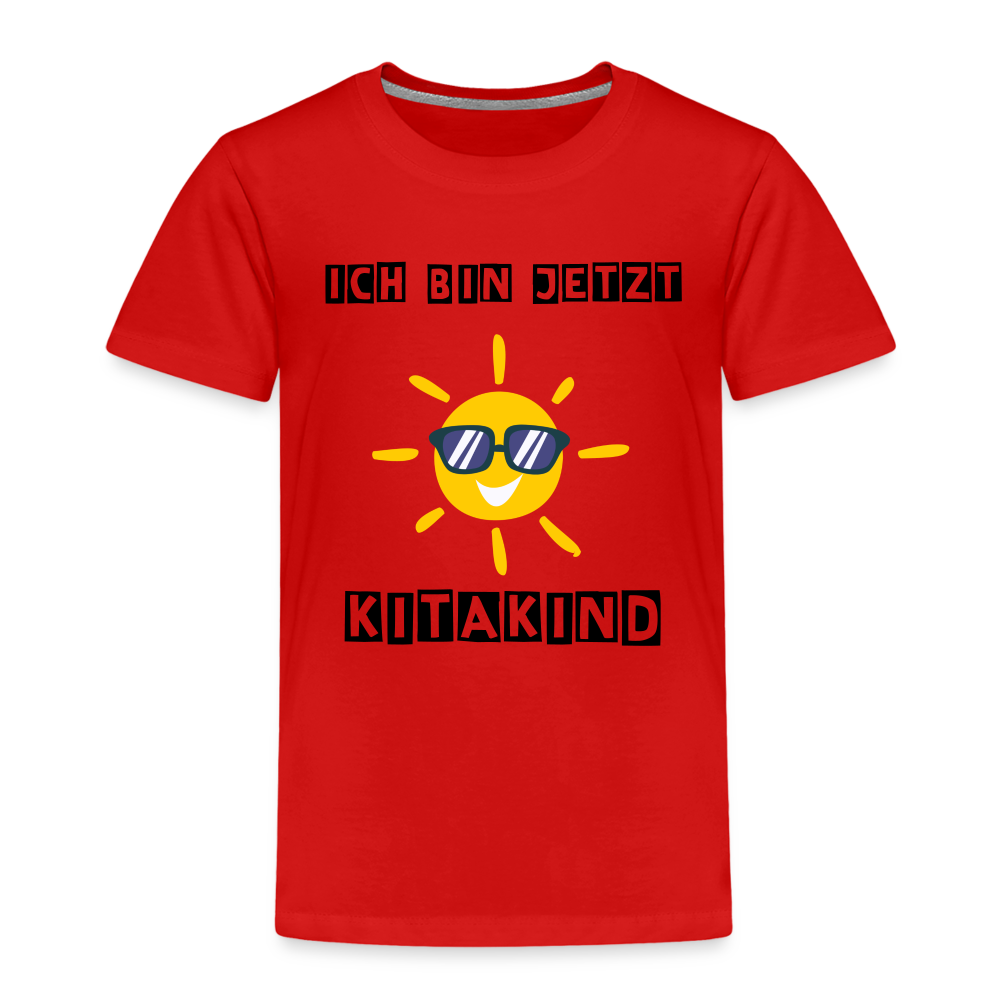 Kinder Premium T-Shirt - Kitakind Sonne - Rot