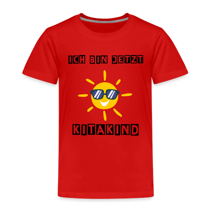 Kinder Premium T-Shirt - Kitakind Sonne - Rot