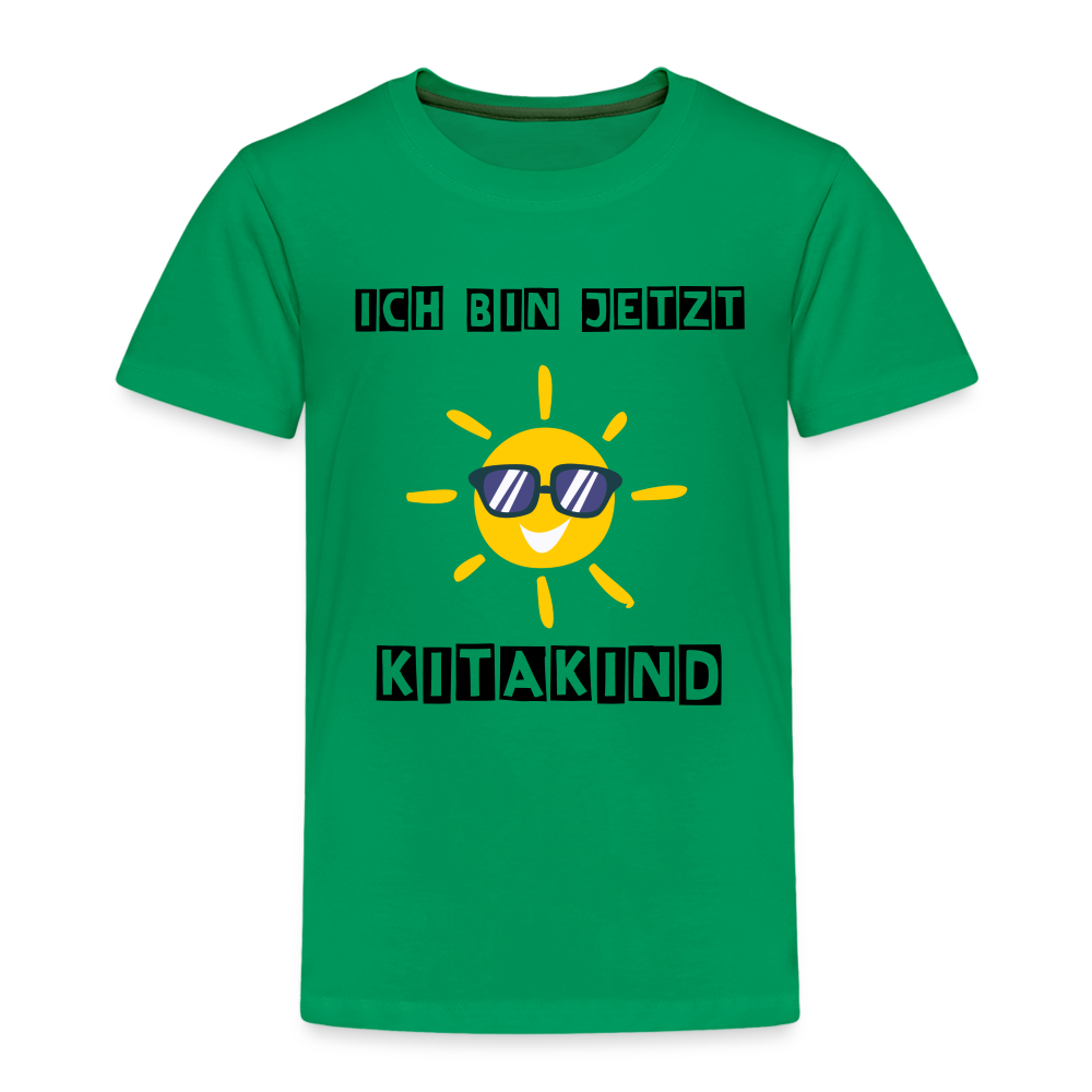 Kinder Premium T-Shirt - Kitakind Sonne - Kelly Green