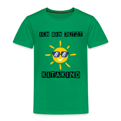 Kinder Premium T-Shirt - Kitakind Sonne - Kelly Green