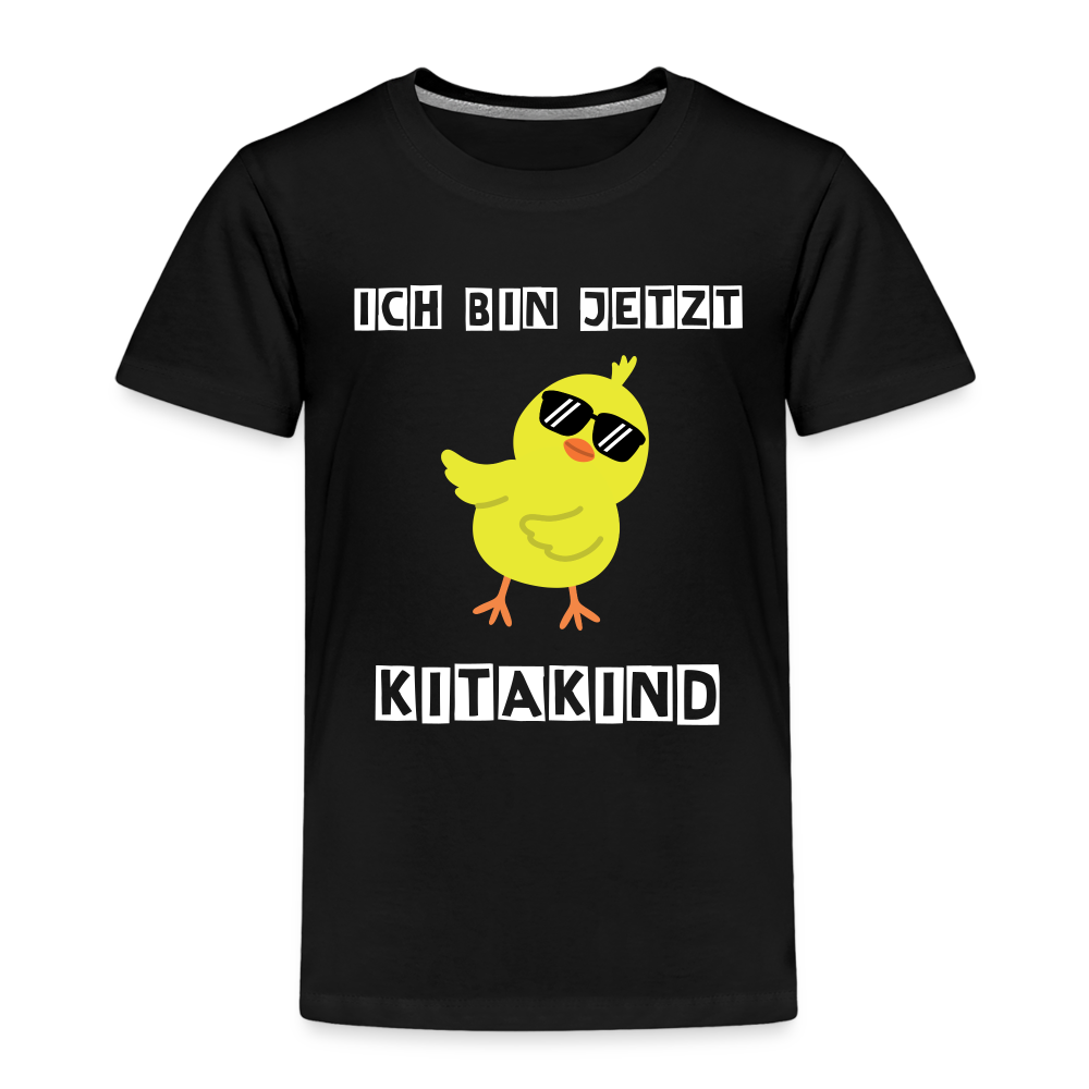 Kinder Premium T-Shirt - Kitakind Küken - Schwarz