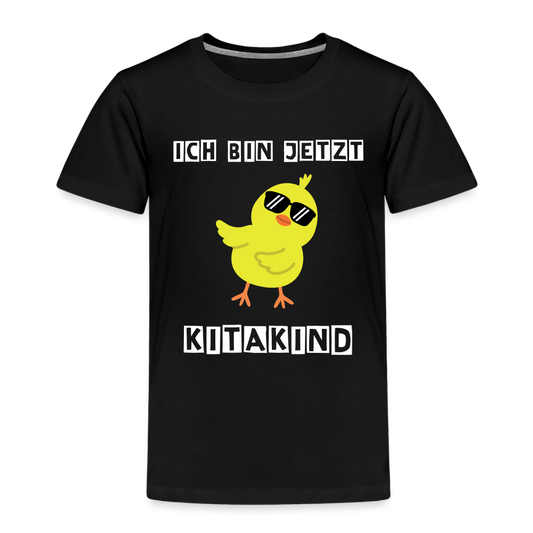 Kinder Premium T-Shirt - Kitakind Küken - Schwarz