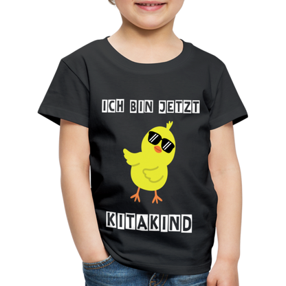 Kinder Premium T-Shirt - Kitakind Küken - Schwarz