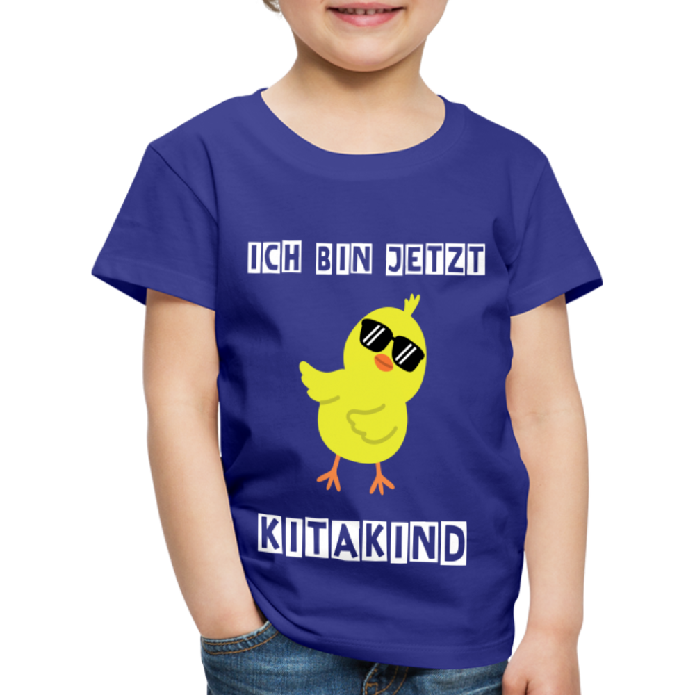 Kinder Premium T-Shirt - Kitakind Küken - Königsblau