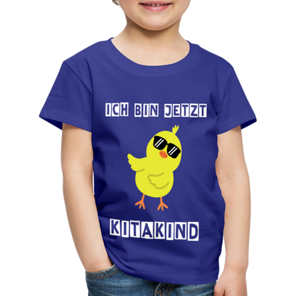 Kinder Premium T-Shirt - Kitakind Küken - Königsblau