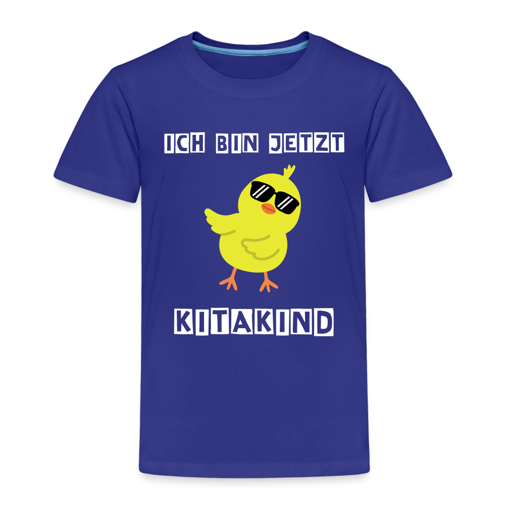 Kinder Premium T-Shirt - Kitakind Küken - Königsblau