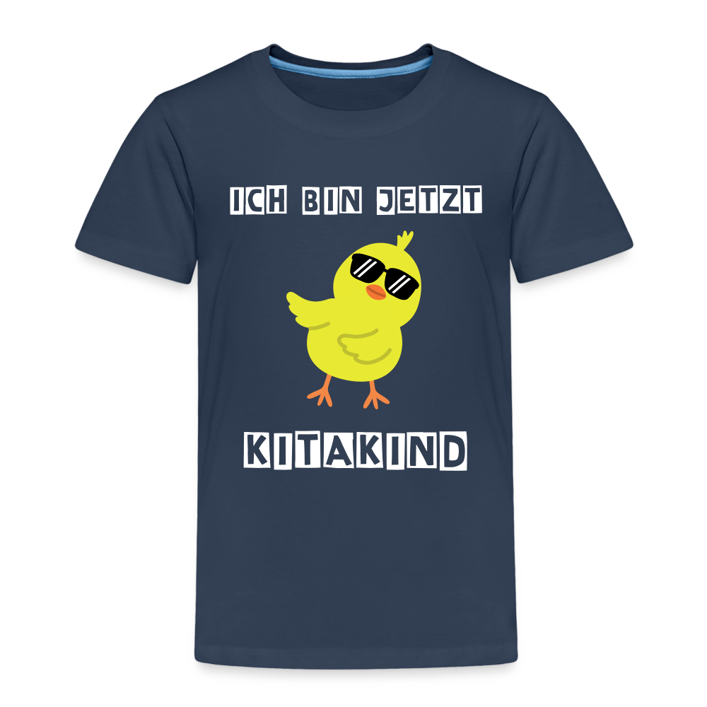 Kinder Premium T-Shirt - Kitakind Küken - Navy